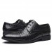 Men Business Brogue Lace Up Formal Point Toes Derby Shoes