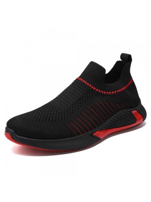 Men Breathable Mesh Soft Non  Slip Slip  On Casual Running Fitness Sneakers