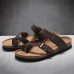 Men Clip Toe Buckle Slip On Casual Beach Daily Slippers