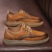 Men Casual Slip Resistant Lace  up Increase Business Shoes