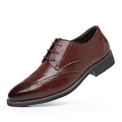 Men Large Size Lace Up Pointed Out Business Formal Derby Shoes