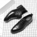 Men Cowhide Leather Oxfords Lace Up Dress Business Shoes