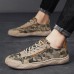 Men Camouflage Canvas Lace  Up Soft Sole Outdoor Sports Casual Shoes