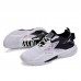 Men Knitted Black and White Contrast Comfortable Breathable Lightweight Sneakers