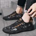 Men Camouflage Canvas Lace  Up Soft Sole Outdoor Sports Casual Shoes