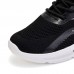 Men Knitted Black and White Contrast Comfortable Breathable Lightweight Sneakers