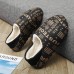 Men Warm Lining Waterproof Non  Slip Letter Printing Home Winter Slippers