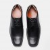 Men Square Head Non Slip Lace  up Business Dress Shoes