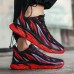 Men Breathable Lace  Up Embossed Casual Running Sneakers Dad Shoes