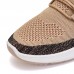 Men Knitted Comfortable Breathable Slip  On Air Cushion Shockproof Running Sneakers