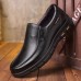 Men First Layer Cowhide Slip  On Slip Resistant Business Dress Shoes