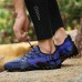 Men Breathable Cloth Fabric Elastic Band Round Toe Non Slip Water Hiking Shoes