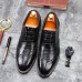 Men Large Size Lace Up Pointed Out Business Formal Derby Shoes