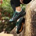 Men Breathable Cloth Fabric Elastic Band Round Toe Non Slip Water Hiking Shoes