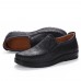 Men Round Head Slip Resistant Soft Sole Casual Slip  On Dress Shoes