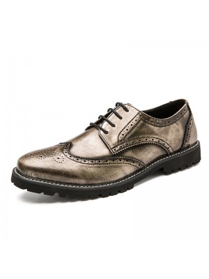 Men Brogue Craved Retro Gentleman Dress Shoes