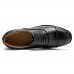 Men Microfiber Leather Slip Resistant Formal Lace  up Shoes Dress Shoes