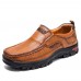 Men Non  slip Soft Slip On Breathable Casual Business Leather Shoes