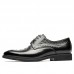 Men Brogue Embossed Oxfords Cowhide Leather Dress Shoes