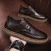 Men Casual Slip Resistant Lace  up Increase Business Shoes