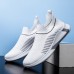 Men Breathable Mesh Soft Non  Slip Slip  On Casual Running Fitness Sneakers