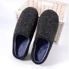 Men Warm Plush Soft Sole Casual Home Slippers