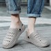 Men Breathable Hollow Out Two Ways Casual Slippers