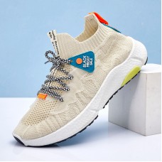 Men’s Fly Woven Breathable Comfortable Casual Non  Slip Wear  Resistant Sneakers