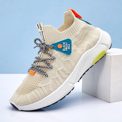 Men’s Fly Woven Breathable Comfortable Casual Non  Slip Wear  Resistant Sneakers