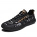 Men Camouflage Canvas Lace  Up Soft Sole Outdoor Sports Casual Shoes