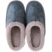 Men Warm Lined Slip On Home Casual Winter Slippers