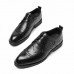 Men Cowhide Leather Oxfords Lace Up Dress Business Shoes