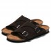 Men Outdoor Beach Casual Slide Sandals PU Leather Slippers